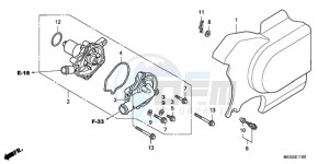 VT750CA9 UK - (E / MKH ST) drawing WATER PUMP