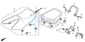 CBR125R drawing SEAT