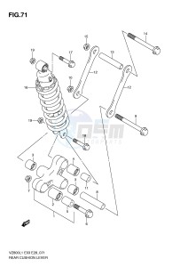 VZ800 (E3-E28) MARAUDER drawing REAR CUSHION LEVER (VZ800L1 E3)