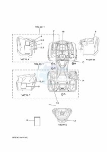 YFM700FWAD (BFEF) drawing EMBLEM & LABEL 1