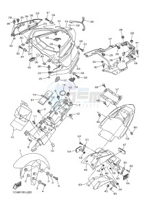 FZ1-S FZ1 FAZER 1000 (2DV6) drawing FENDER