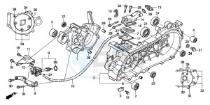 SJ50 BALI drawing CRANKCASE/OIL PUMP