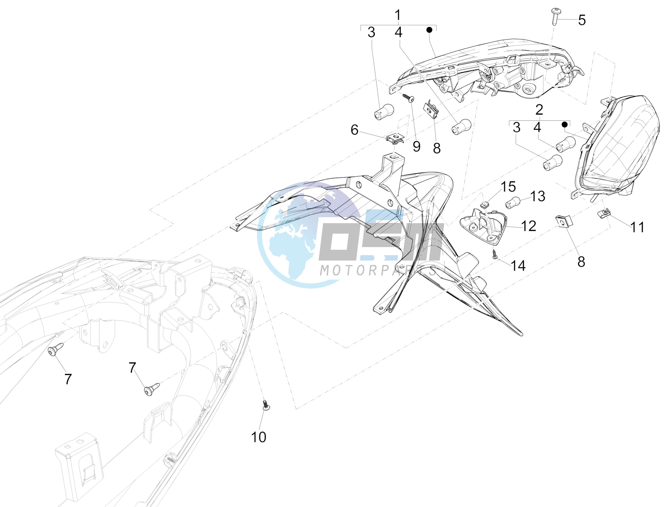 Rear headlamps - Turn signal lamps