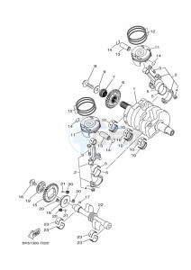 YZF320-A YZF-R3 (B7P6) drawing CRANKSHAFT & PISTON