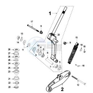 FIGHT NA BE drawing FRONT FORK / STEERINGHEAD