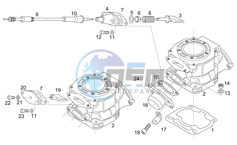 Cylinder - Exhaust valve