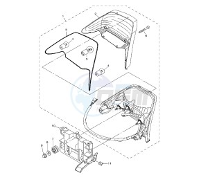 YBR 250 drawing TAILLIGHT