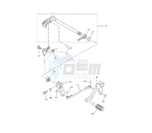 YZF R 125 drawing SHIFT SHAFT