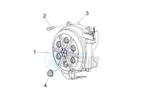 Runner 50 SP (UK) UK drawing Flywheel magneto cover - Oil filter