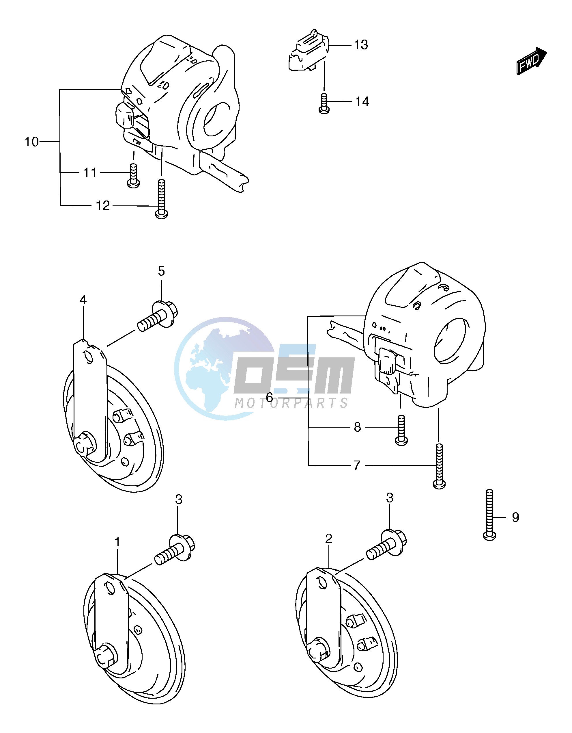 HORN HANDLE SWITCH