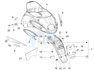 Liberty 50 2t Sport (UK) UK drawing Rear cover - Splash guard