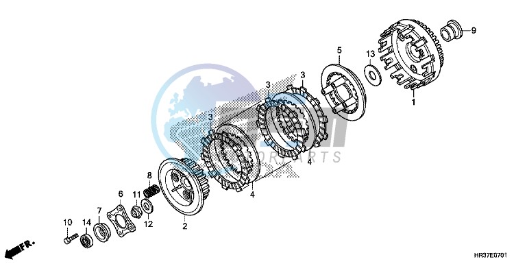 CLUTCH (TRX420FE1/FM1/FM2/TE1/TM1)