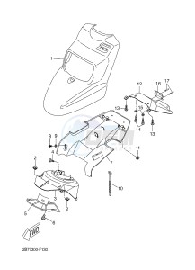 CW50LN BOOSTER (1WP5) drawing FRONT FENDER