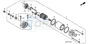 CBR600RRA UK - (E / 3E) drawing STARTING MOTOR