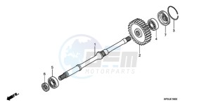 TRX500FE9 Australia - (U) drawing FINAL SHAFT