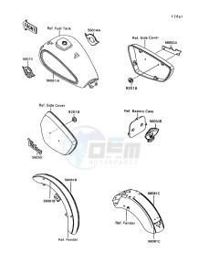 VN 1500 A [VULCAN 1500] (A10-A13) [VULCAN 1500] drawing DECALS-- RED_RED- --- VN1500-A10- -