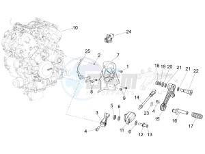 RSV4 1000 RR Racer Pack 2015 drawing Engine-Completing part-Lever