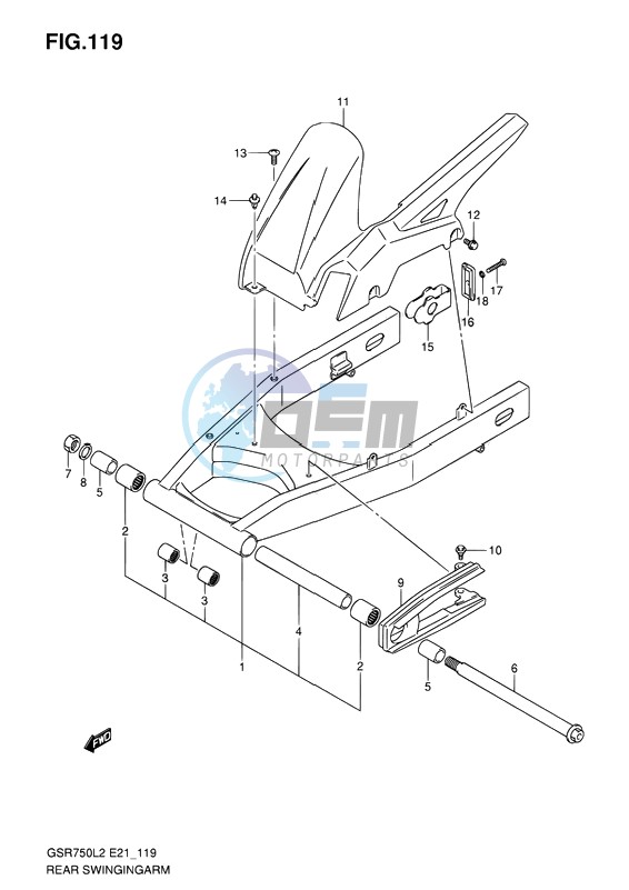 REAR SWINGINGARM