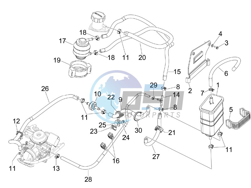 Anti-percolation system