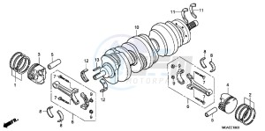 GL1800G GOLDWING 2ED drawing CRANKSHAFT/PISTON