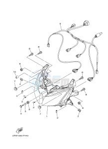 XP500 TMAX T-MAX 530 (2PWB) drawing HEADLIGHT