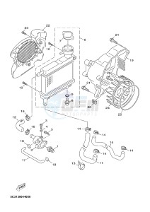 YN50FT YN50FT (2AC6) drawing RADIATOR & HOSE