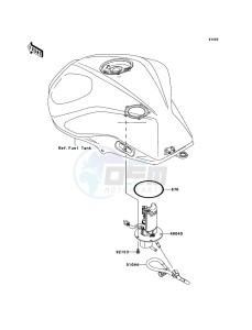 Z750 ABS ZR750MCF UF (UK FA) XX (EU ME A(FRICA) drawing Fuel Pump