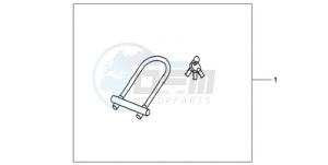 CBR1000RA9 Korea - (KO / ABS) drawing U-LOCK