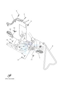 YZ85 YZ85LW (1SN4 1SN6 1SP4 1SP6) drawing STAND & FOOTREST