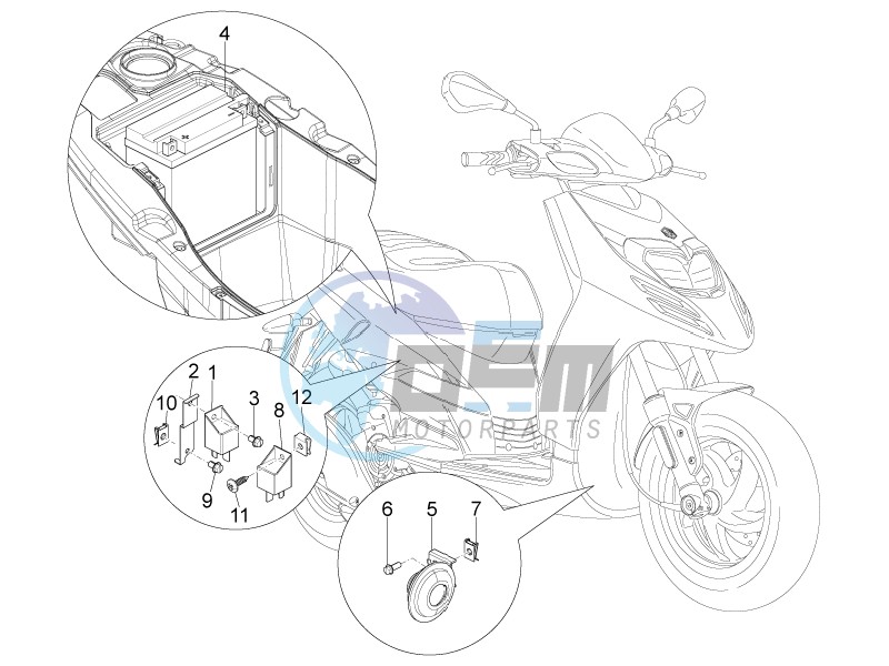 Remote control switches - Battery - Horn