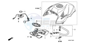 CB1000RAA E / ABS MPH drawing FUEL PUMP