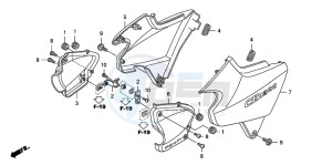 CB1300S CB1300SUPER FOUR drawing SIDE COVER