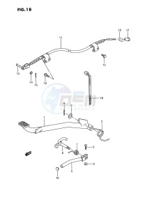 LT80 (P28) drawing BRAKE PEDAL