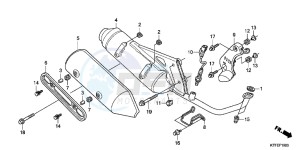 SH125RC drawing EXHAUST MUFFLER