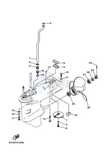 F40BMHDS drawing LOWER-CASING-x-DRIVE-2