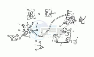 Nevada 750 drawing Rear brake caliper