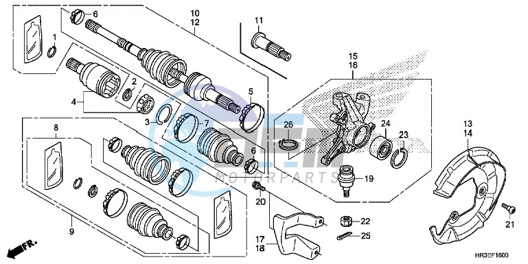 FRONT KNUCKLE/ FRONT DRIVE SHAFT