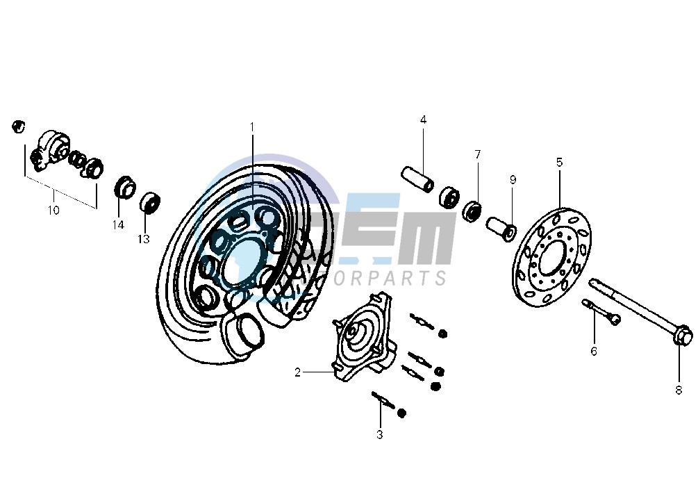 FRONT WHEEL HA10V2-6