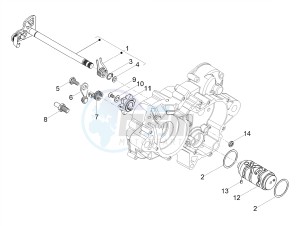 SX 50 FACTORY E4 (EMEA) drawing Gear box / Selector / Shift cam