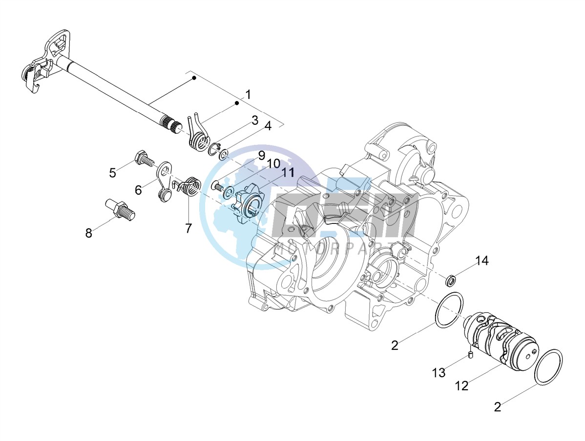 Gear box / Selector / Shift cam