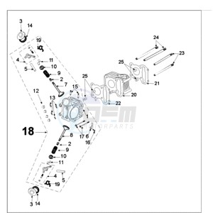 VIVA 3 L 4T SPORTLINE drawing CYLINDER