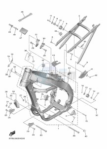 YZ250F (B7BS) drawing FRAME