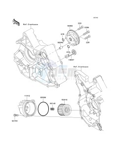 KLX 110 A (KLX110 MONSTER ENERGY) (A6F-A9FA) A9FA drawing OIL PUMP