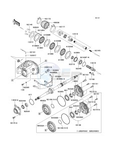 KVF 360 A [PARAIRIE 360 4X4] (A1-A3) PRAIRIE 360 4X4] drawing DRIVE SHAFT-REAR