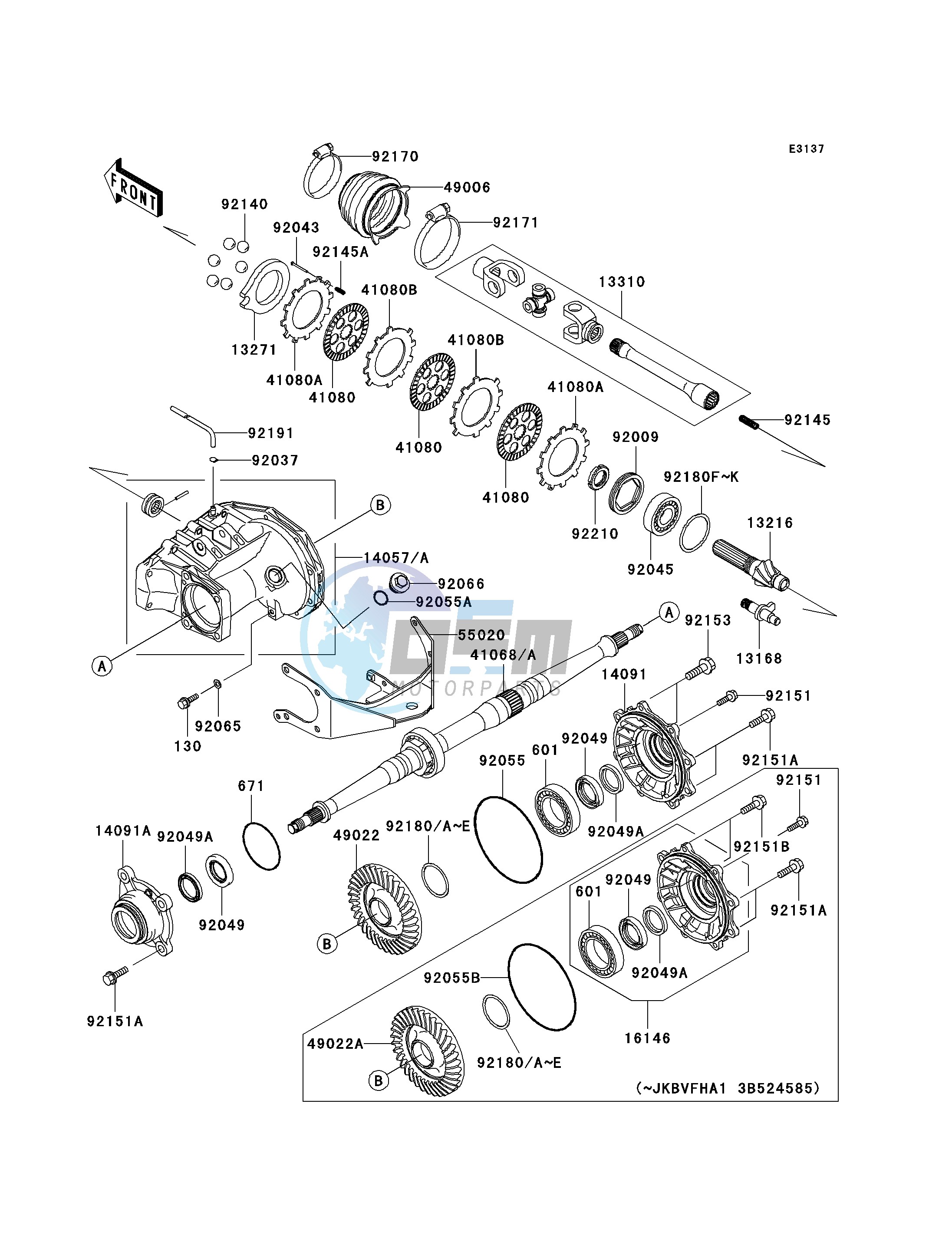 DRIVE SHAFT-REAR