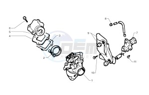 Ark LC Blue-Silver 125 drawing Oil pump - Carburettor