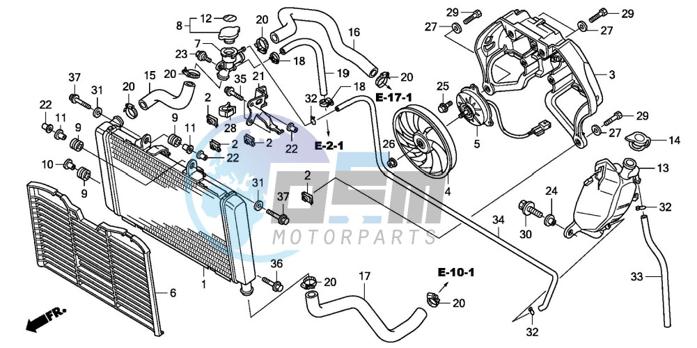 RADIATOR (CBF600S8/SA8/N8/NA8)