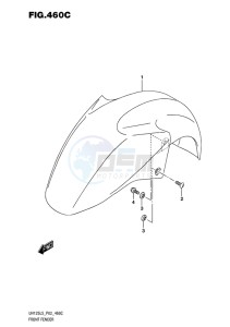 UH125 BURGMAN EU drawing FRONT FENDER