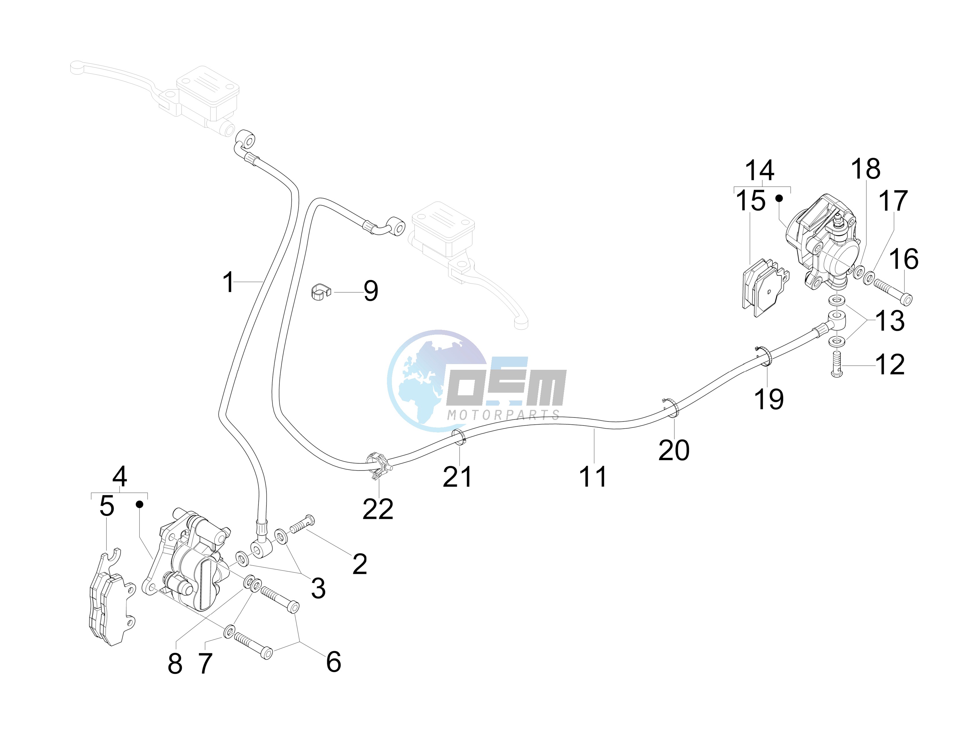 Brakes pipes - Calipers