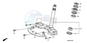 XL1000V9 Europe Direct - (ED) drawing STEERING STEM